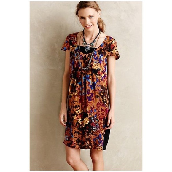 Anthropologie MAEVE Pintura Silk Shift Dress [D5] - Picture 3 of 8